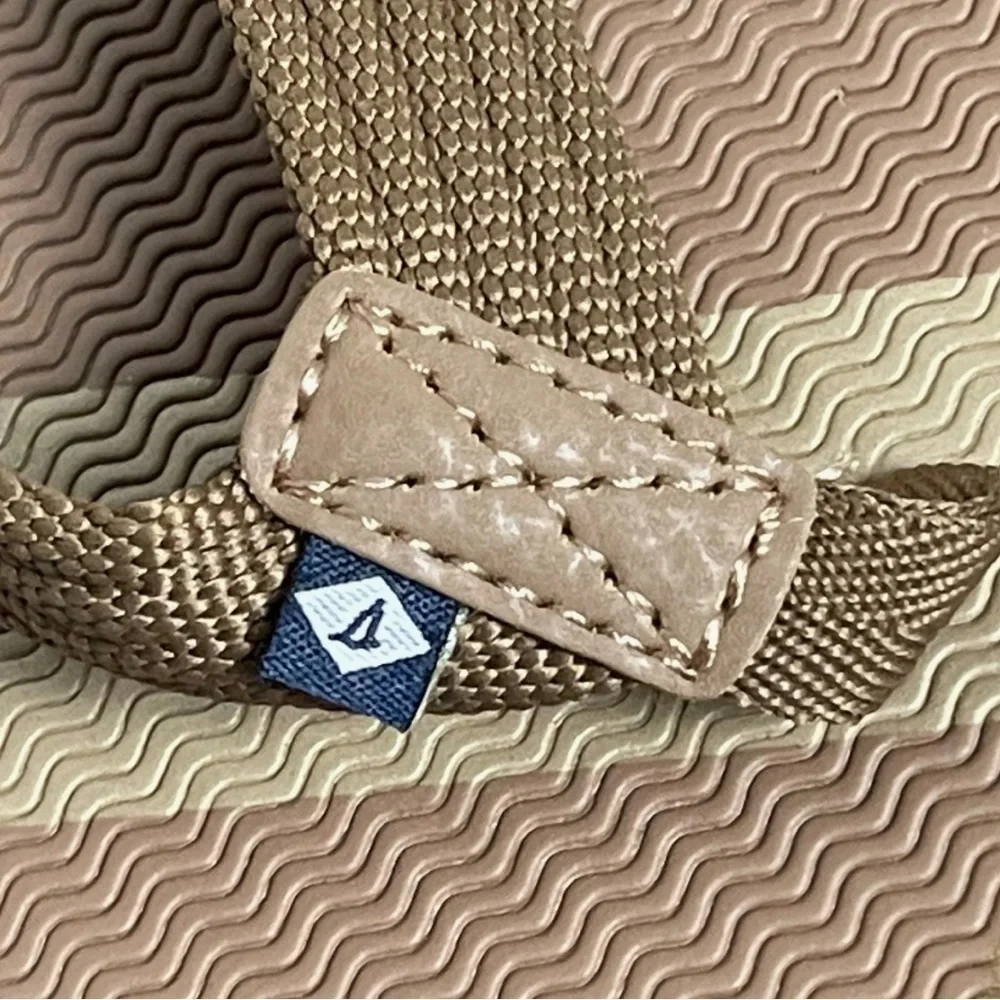SPERRY Youth Calypso Sandals Size 4M Brown and Tan Like New!